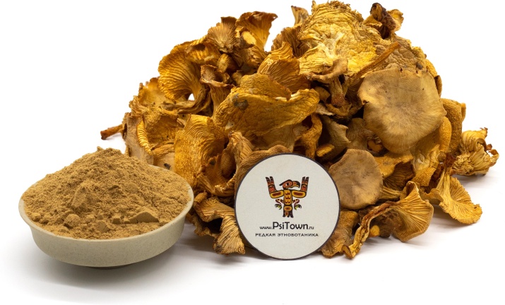 Лисичка Гриб, сухой экстракт (Cantharellus Cibarius, 10% полисахаридов) Лисички (Cantharellus cibarius) сухой экстракт 10% полисахаридов.
 Представлен продукт в виде гигроскопичного порошка желтого или оранжевого цвета со специфическим запахом.
  Хиноманноза - натуральный полисахарид, который не просто убивает паразитарных червей, а воздействует на их нервные центры. В результате этого происходит разрушение защитных оболочек потомства червей и их полная гибель.
 При производстве экстракта используются только плодовые тела грибов.
Товар продаётся курсами, т. к. в разовом приеме нет смысла."