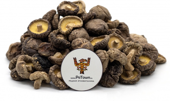 Шиитаке, гриб сухой (Lentinula Edodes mushrooms) Грибы Шиитаке универсальны.
Они помогают поддерживать здоровый иммуннитет, оказывают противораковое действие, укрепляют здоровье сердечно-сосудистой системы, уменьшают воспаления и оказывают омолаживающее действие. 
Цветовая гамма грибов на нашей витрине колеблется от кремового до коричневого оттенка.