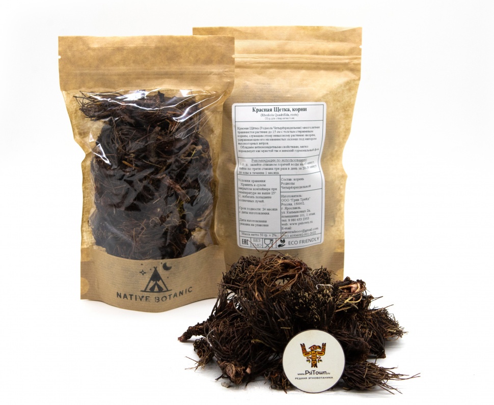 Root native. Родиола четырёхраздельная (красная щетка).