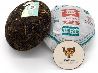 Пуэр Шен, Мэнхай Да И &quot;Цзя Цзы&quot;, 2016 г, точа 100 гр — PsiTown